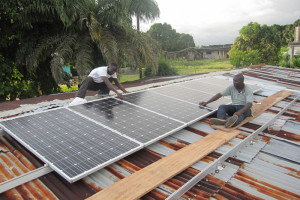 Amazing Grace Solar Panel Installation in Progress